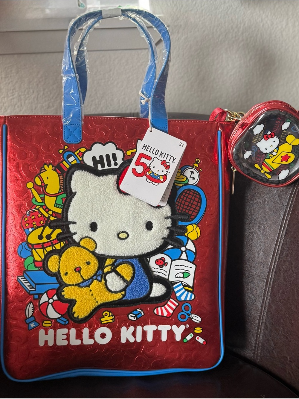 Loungefly Hello Kitty 50th Anniversary Tote Bag - Picture 4 of 7